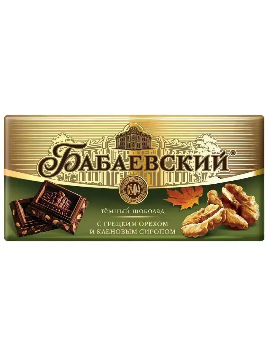 Шоколад Бабаевский Грецкий Орех /Кленовый Сироп 90г(м)