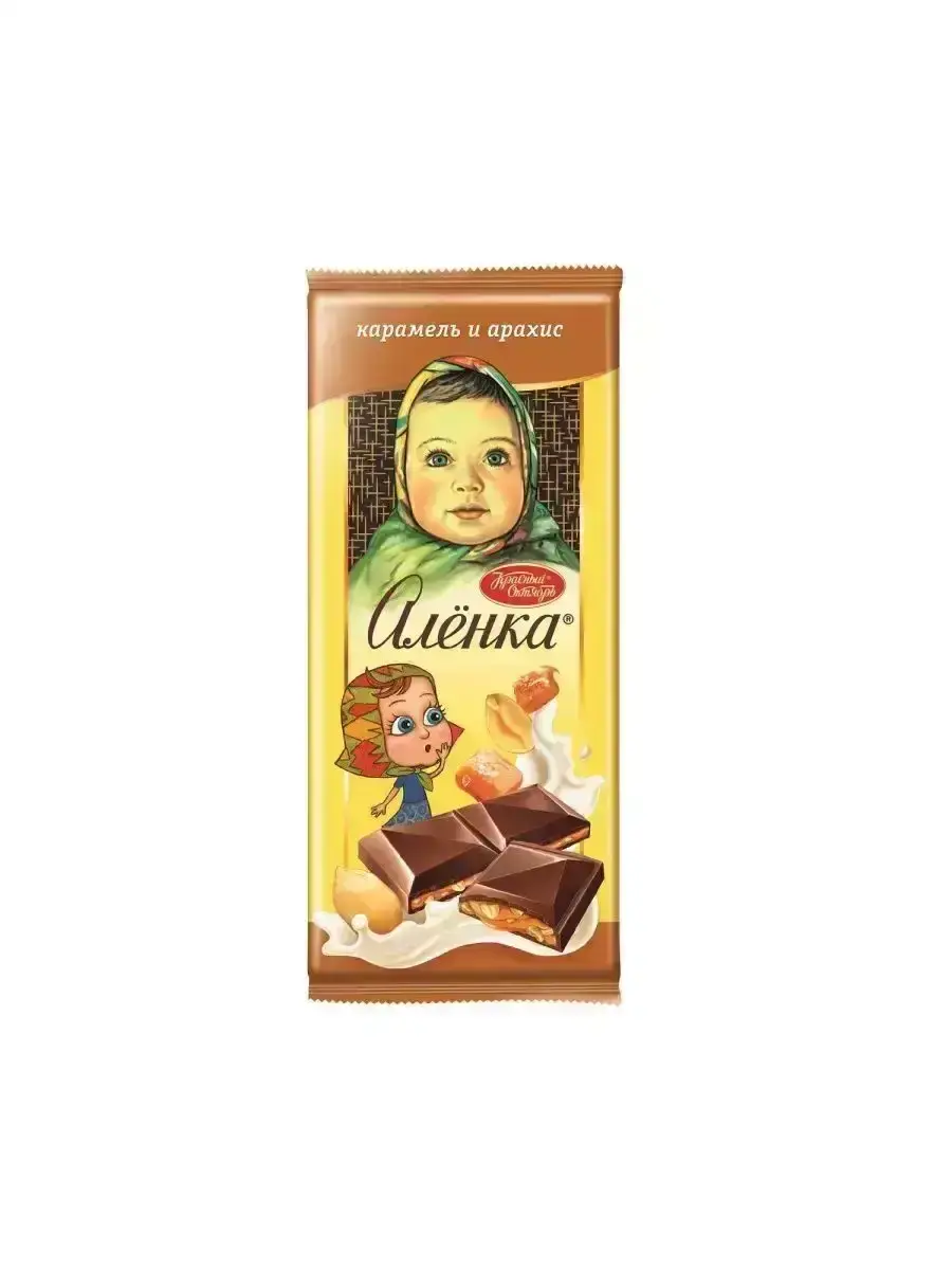 Шоколад Аленка карамель/арахис 87гр.(м)
