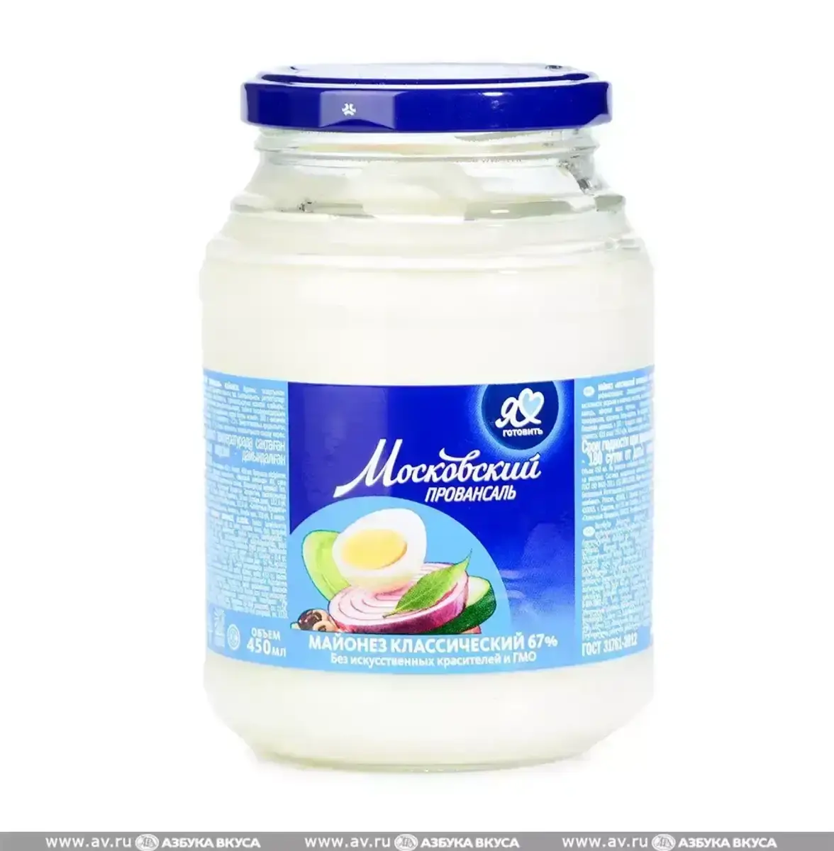 Майонез Московский Провансаль 67% 450МЛ СТ/Б
