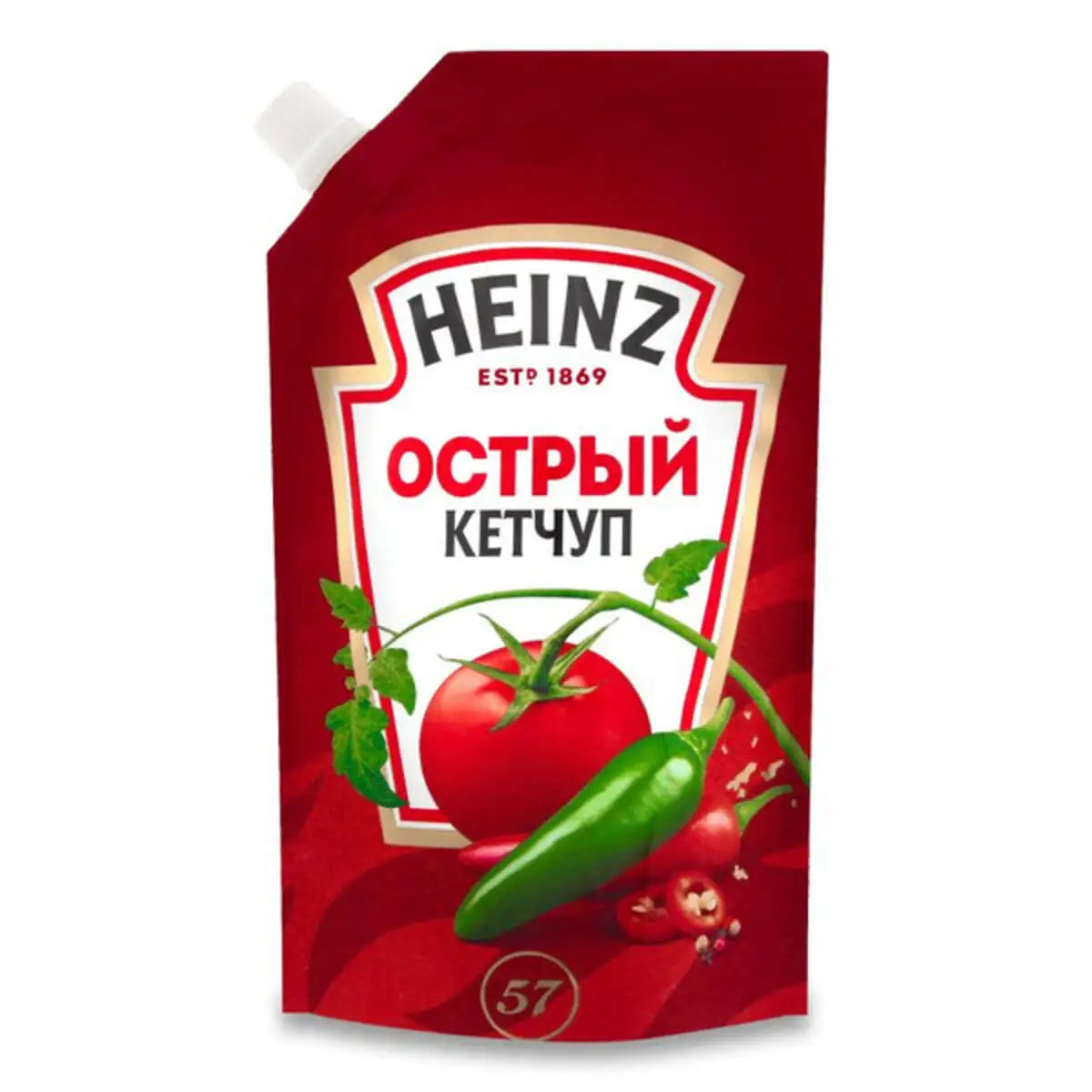 Кетчуп Хайнц Острый 320г д/п(м)