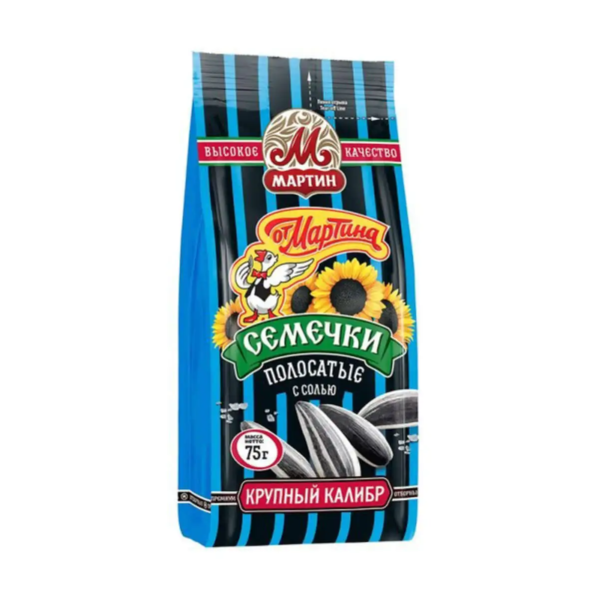 Семечки от Мартина Полосатые с Солью 150г(м)