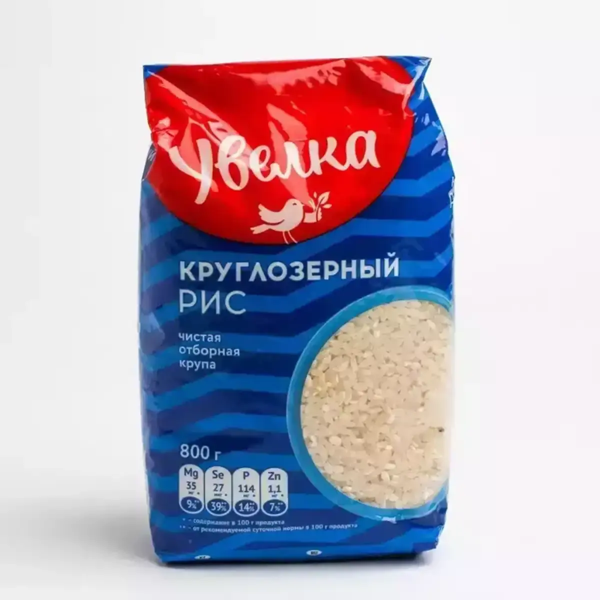 Рис Увелка Круглозерный 800г(м)