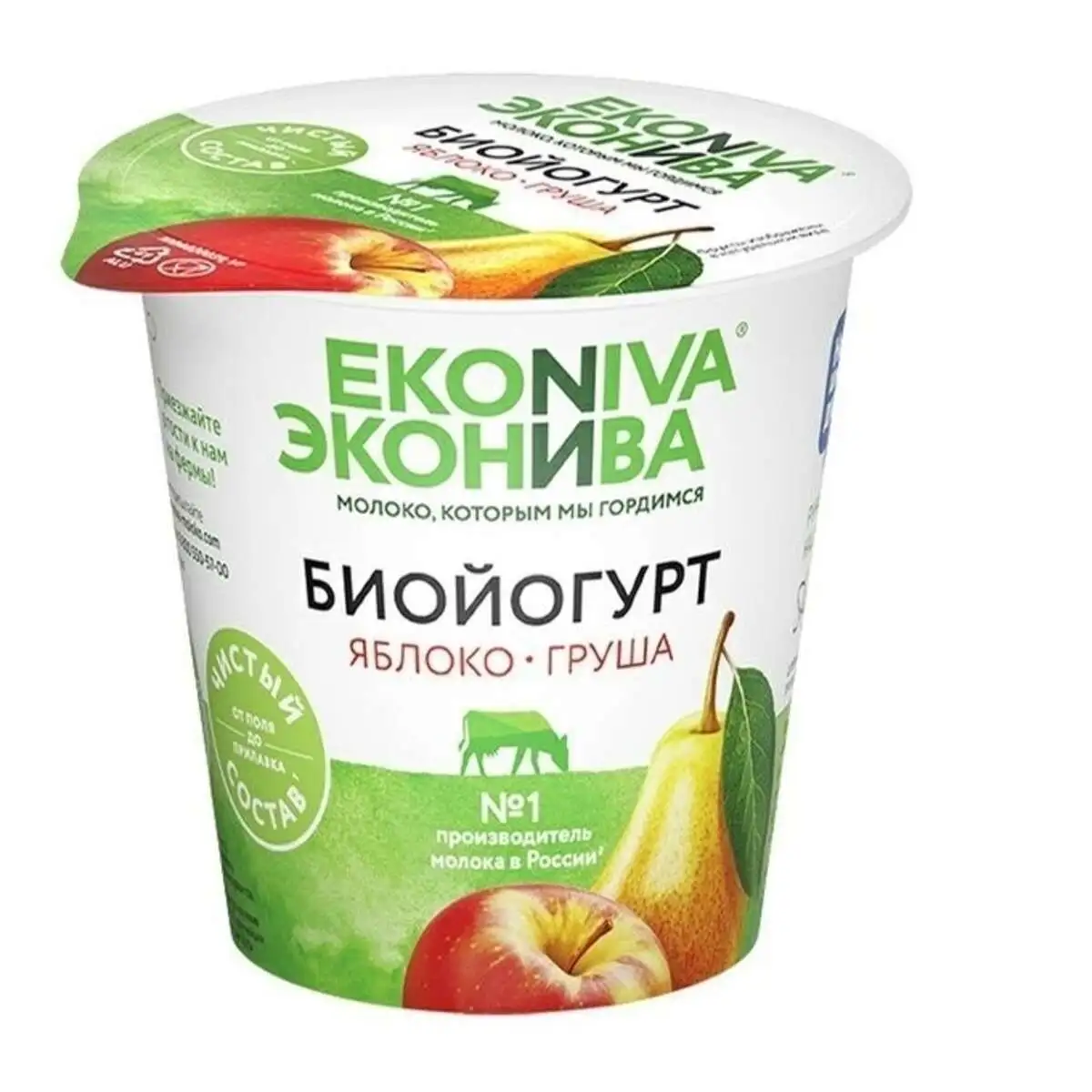 Биойогурт Эконива Яблоко/Груша 2,8% 125гр