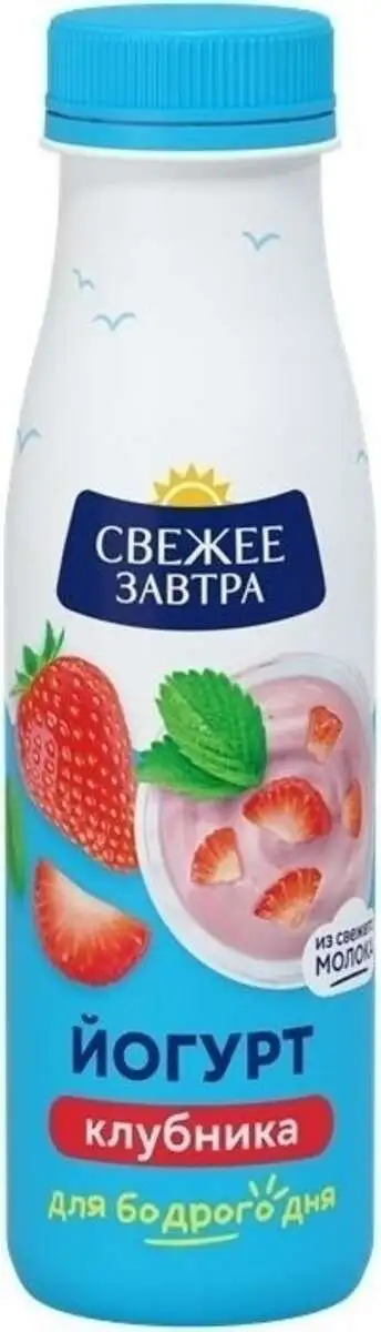 Йогурт Свежее Завтра Клубника 1,9/% 260МЛ