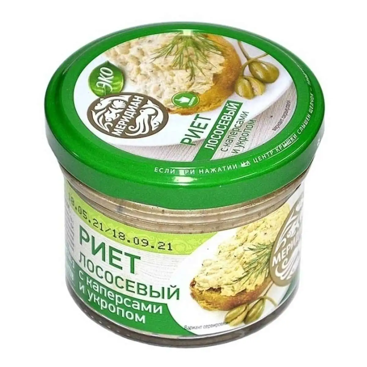 Риет Меридиан Лосось/Каперсы/Укроп 100гр