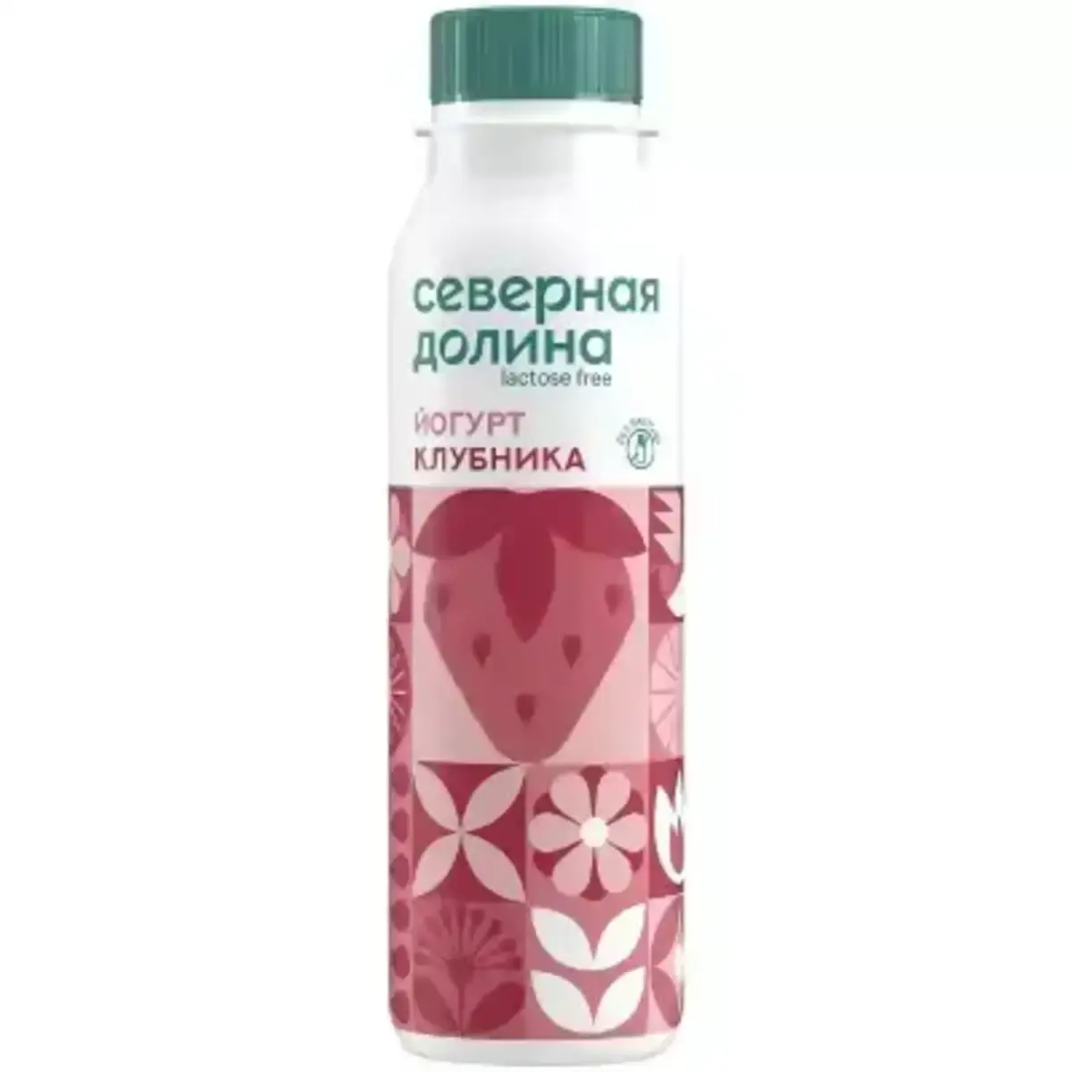 Йогурт Северная Долина Клубника Безлактозный 2,2% 0,26л бут(м)