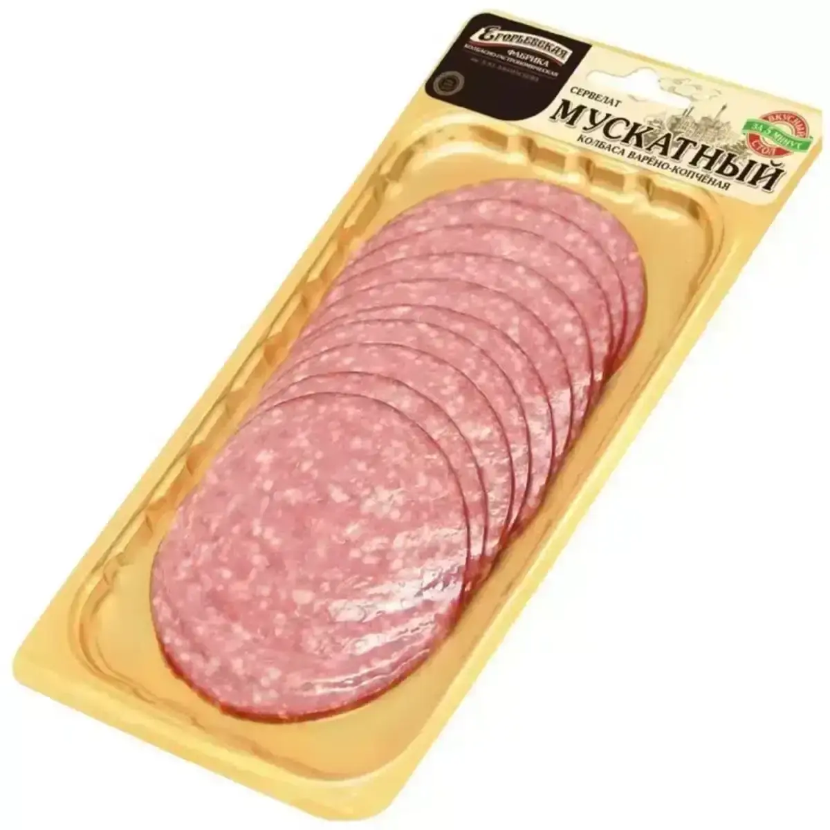 Сервелат Мускатный В/К Егорьевск 100гр нарезка