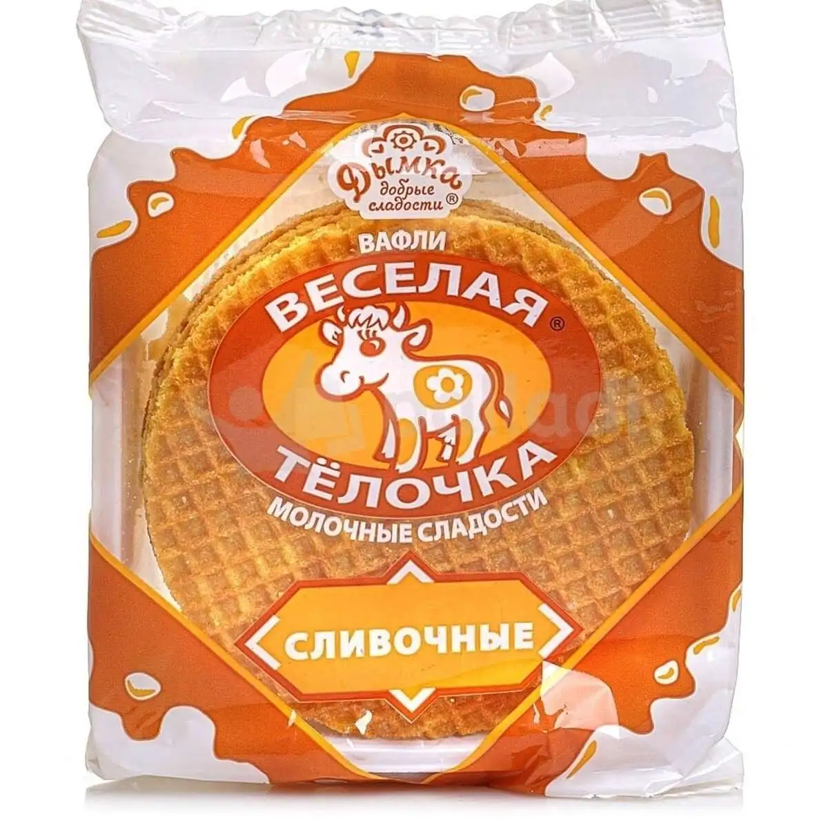 Вафли Веселая Телочка Сливочные 150г