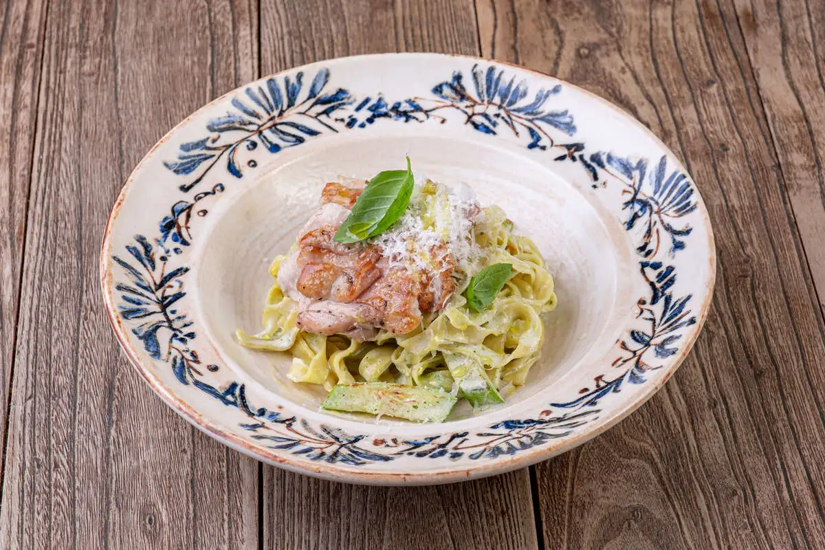 Феттучини с цыпленком