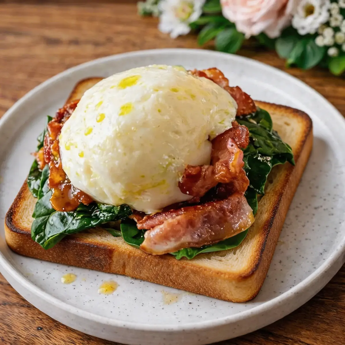 Яйцо Бенедикт с беконом