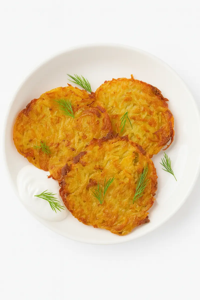 Драники со сметаной