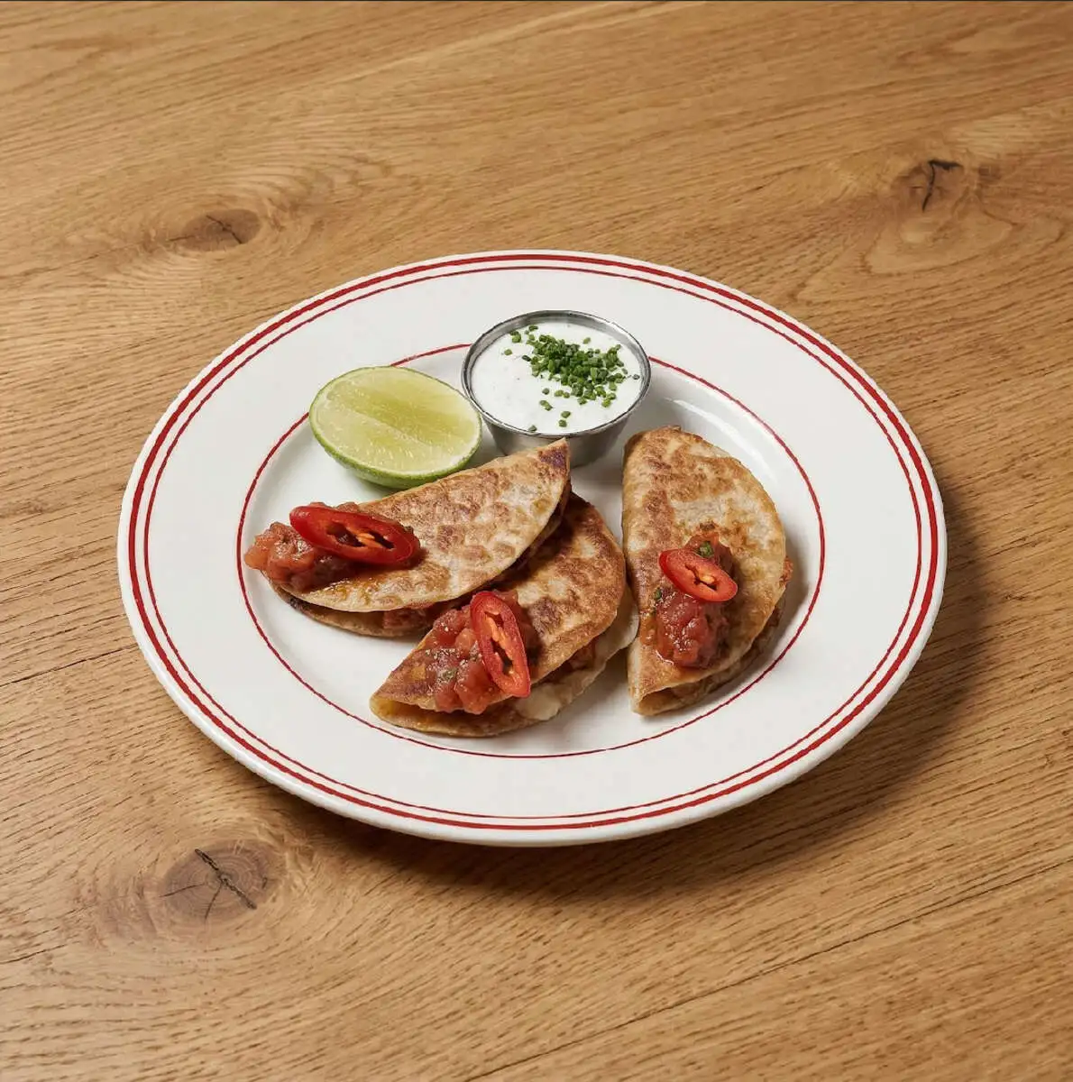 Кесадилья с копченым цыпленком