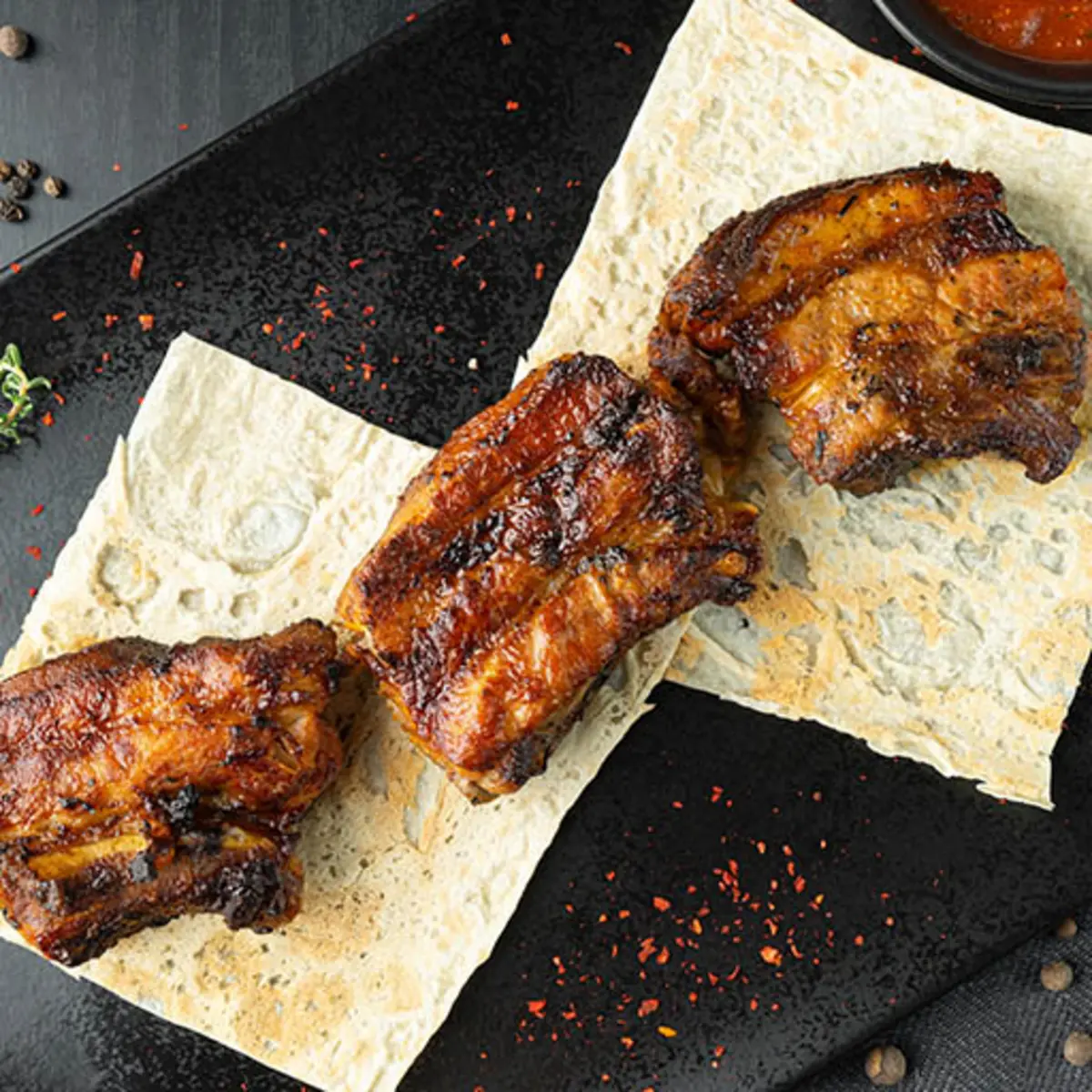 Свиные ребрышки на гриле