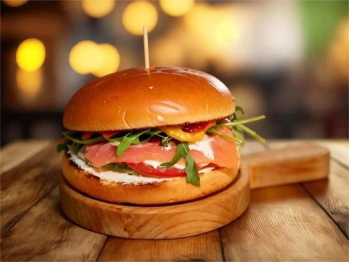 БУРГЕР с сёмгой