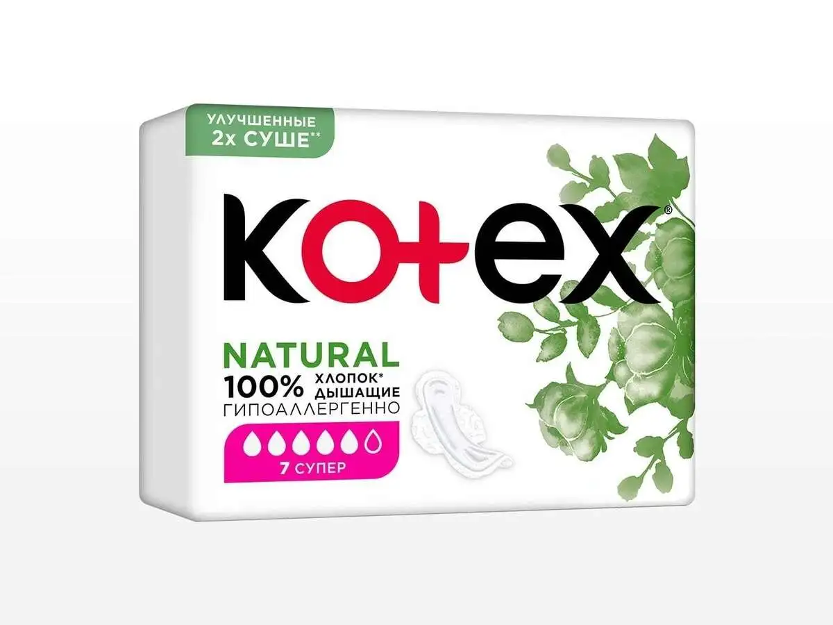 KOTEX NATURAL SUPER 7X16 EE K&C