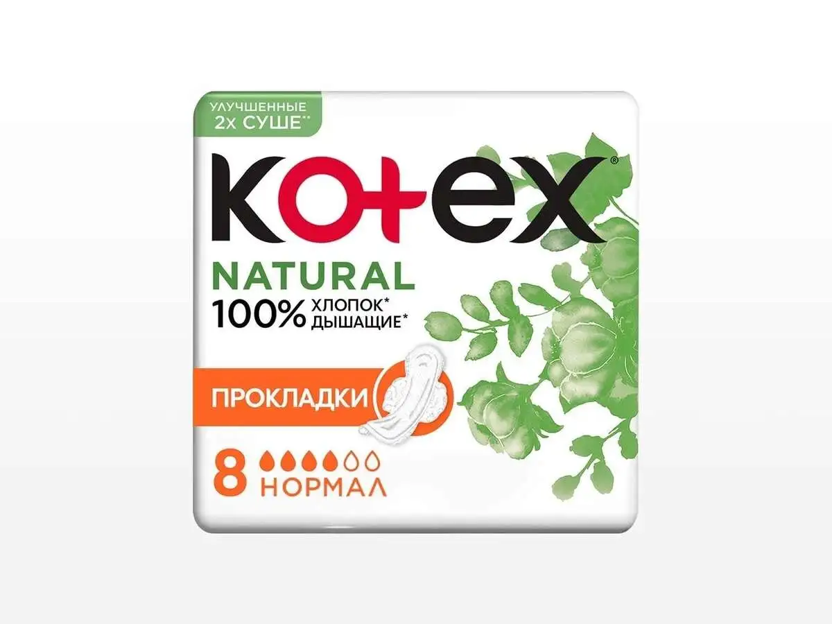 KOTEX NATURAL NORMAL 8X16 EE K&C