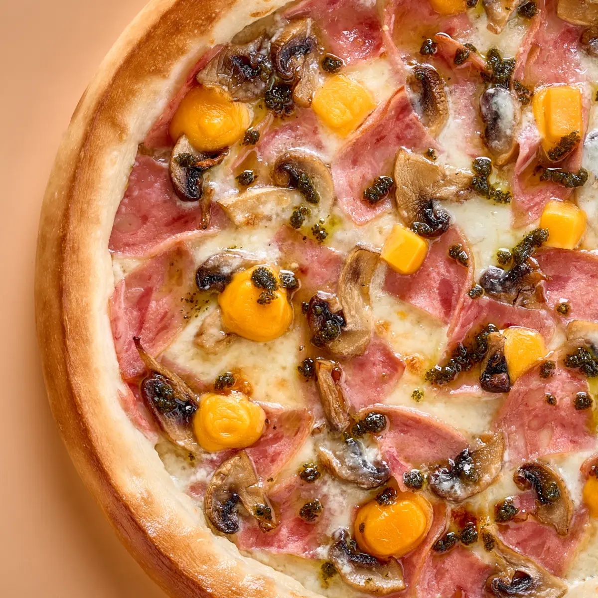 Пицца Ветчина и грибы  30см