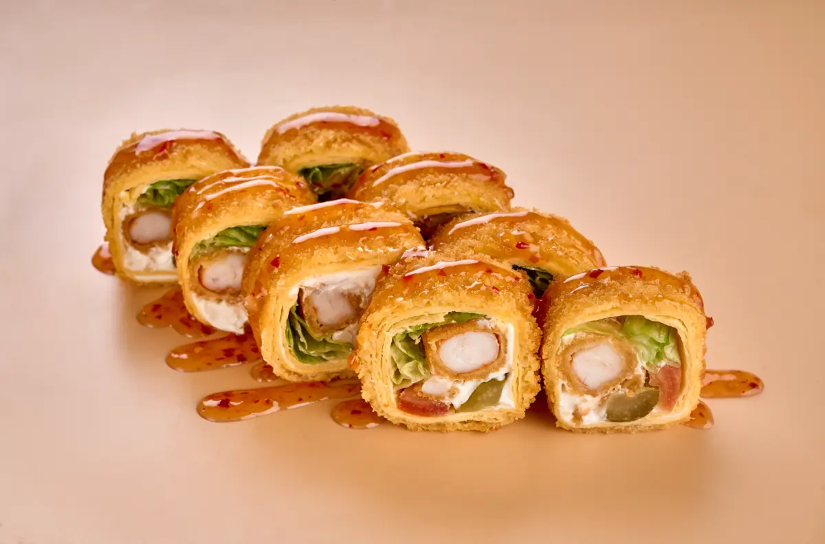 Тортилья с креветками темпура