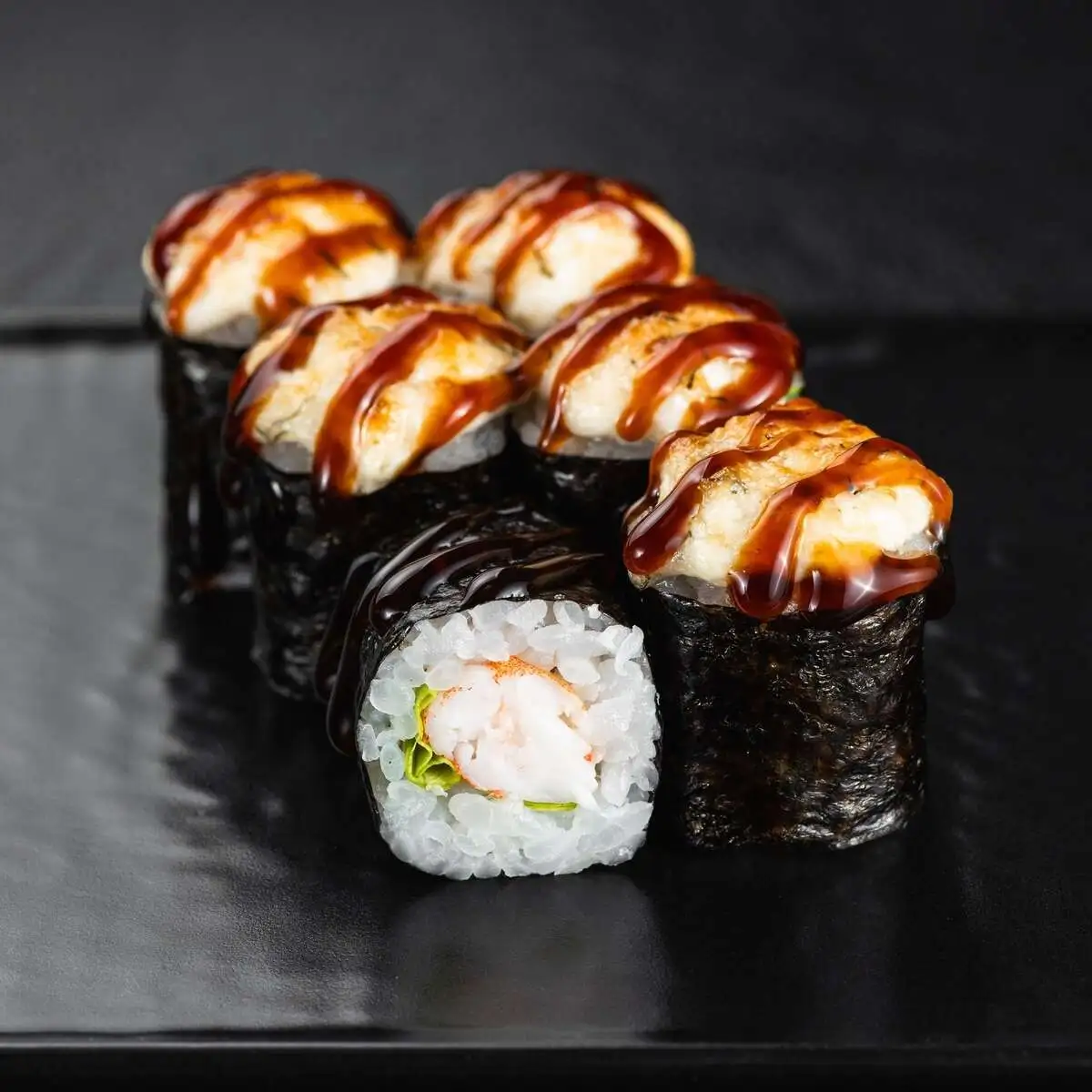 Маки Креветка запеченный, 6 шт