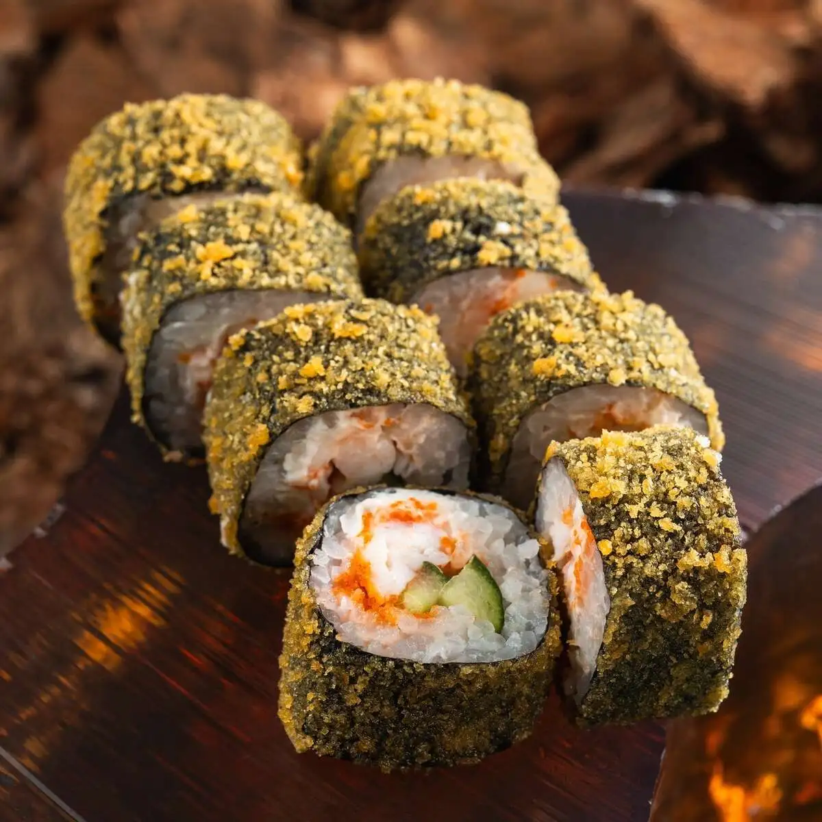 С креветкой темпура