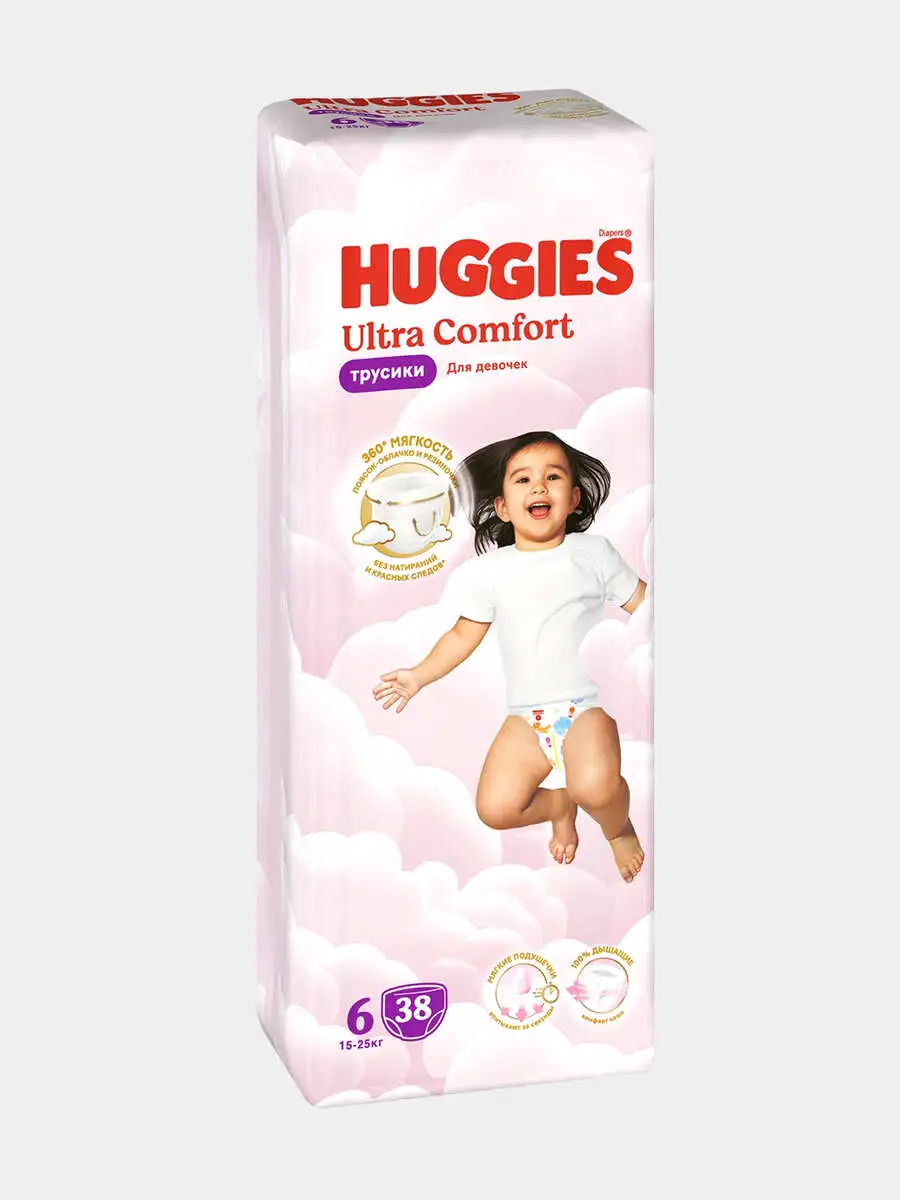 HUGGIES UC PANTS MEGA GIRL(6) 38X2