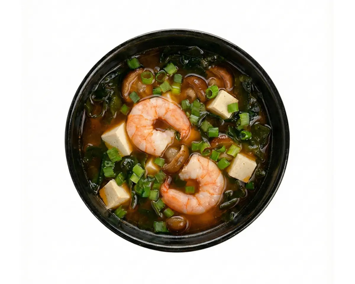 Суп мисо с креветкой 