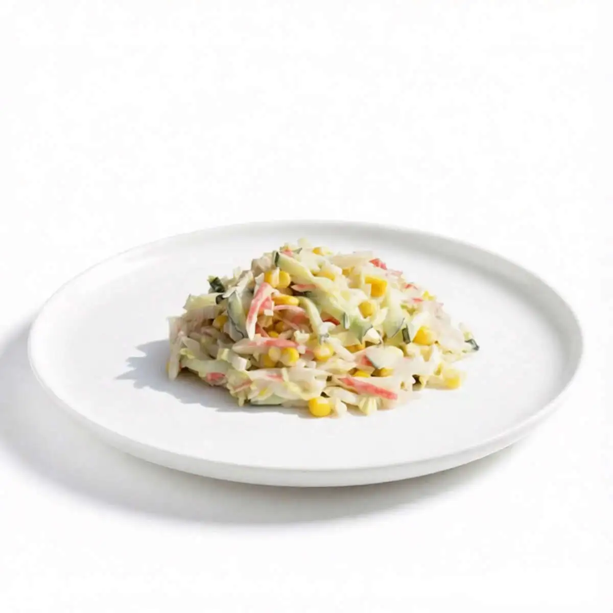 Салат со снежным крабом и пекинской капустой