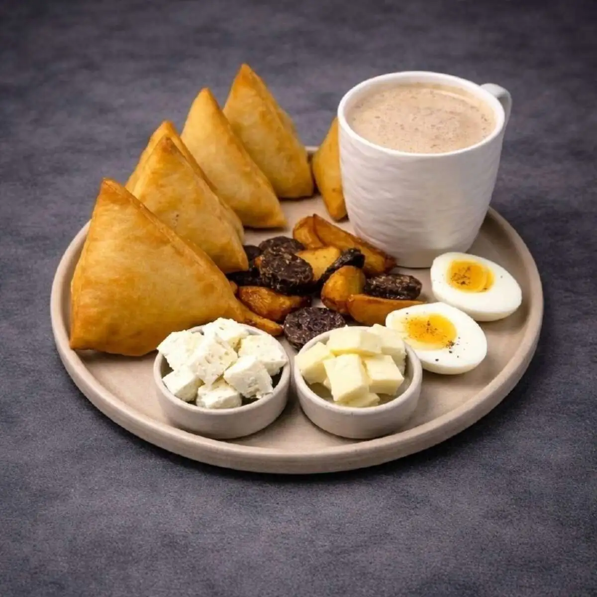 Горский завтрак с сушеной колбасой