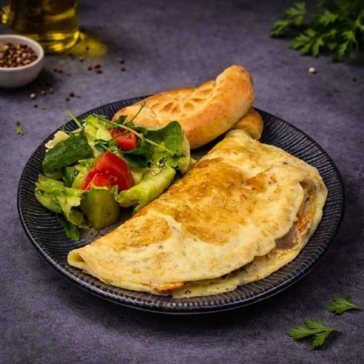 Омлет с жульеном