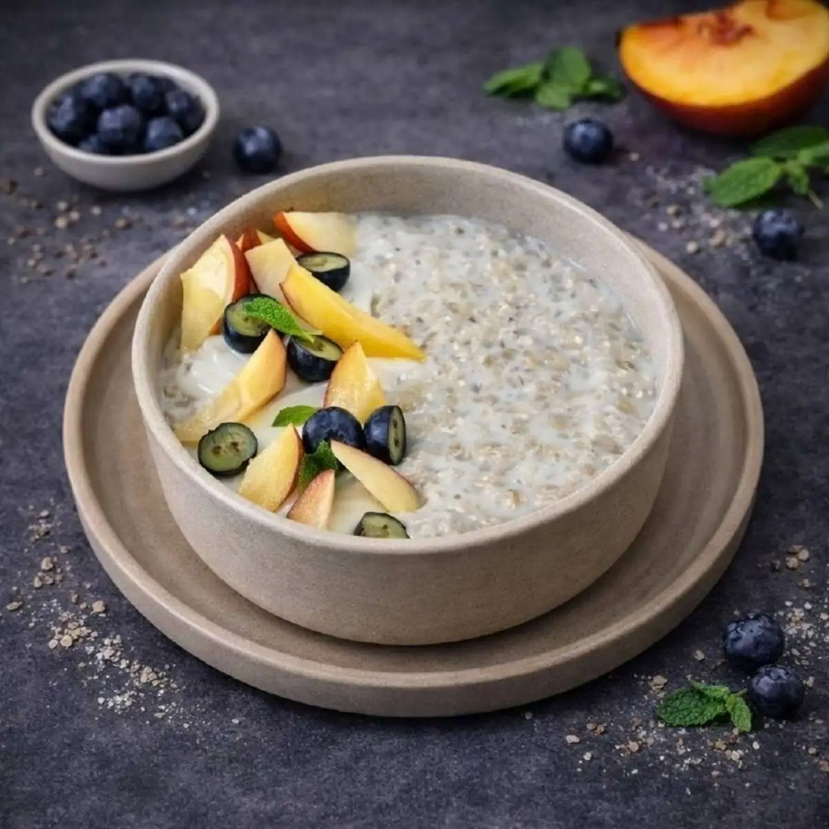 Овсяная каша с фруктами и ягодами