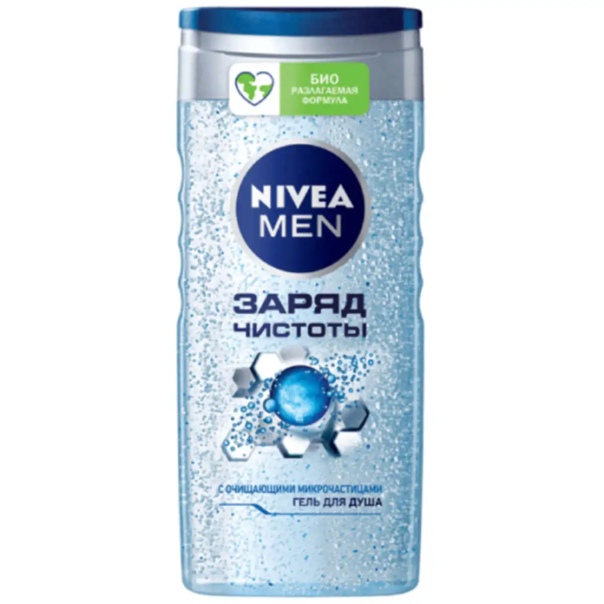 DUSH GELI NIVEA MEN ZARYAD CHISTOTI 250ML