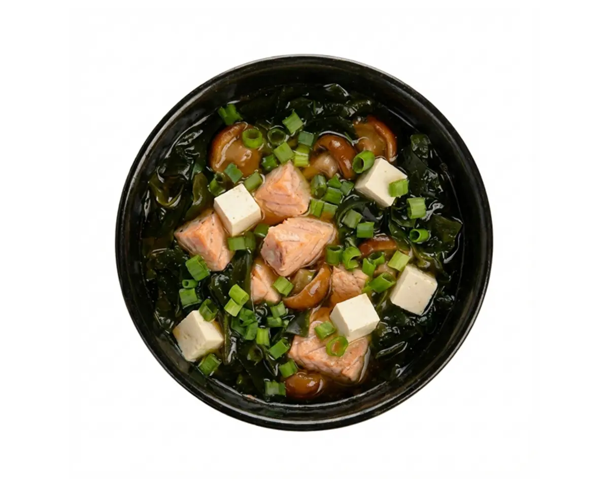 Суп мисо с лососем