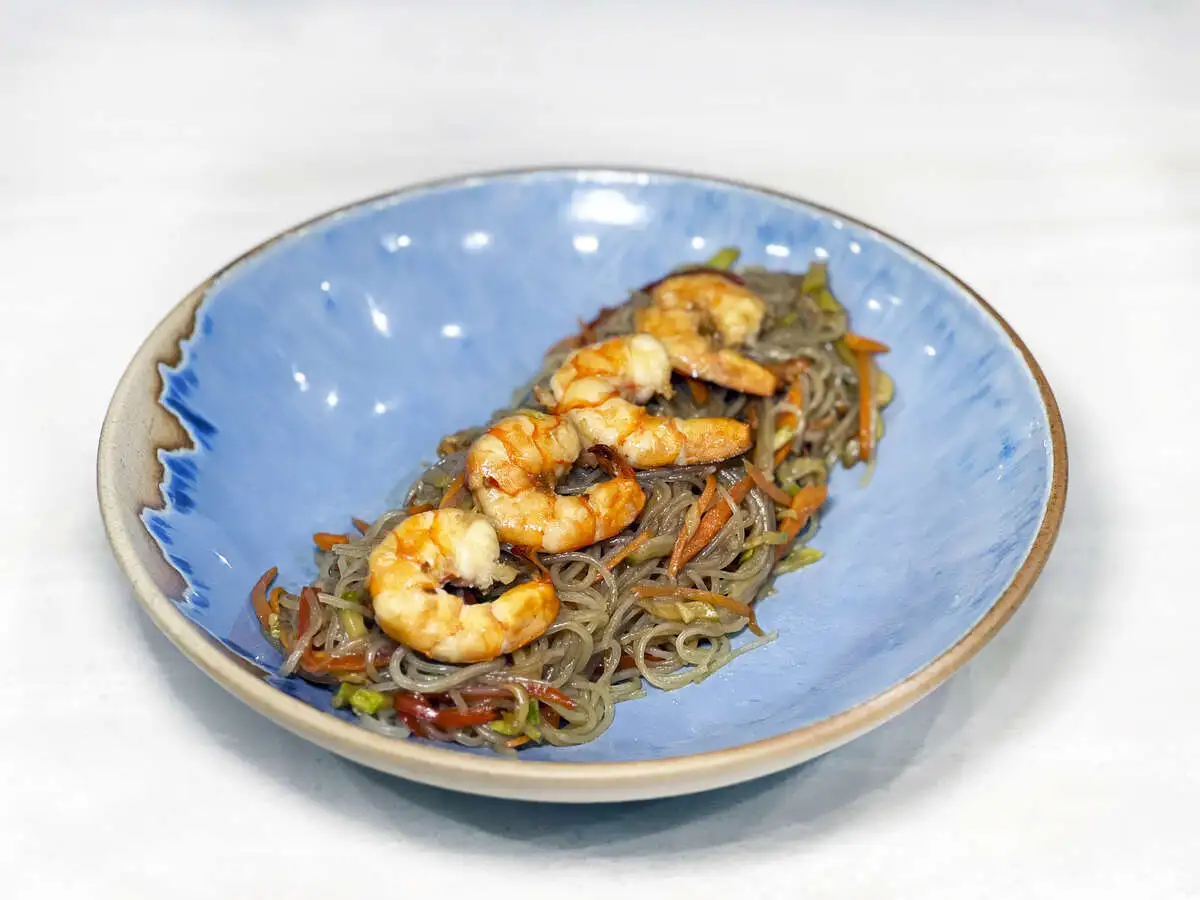 Фунчоза с креветками