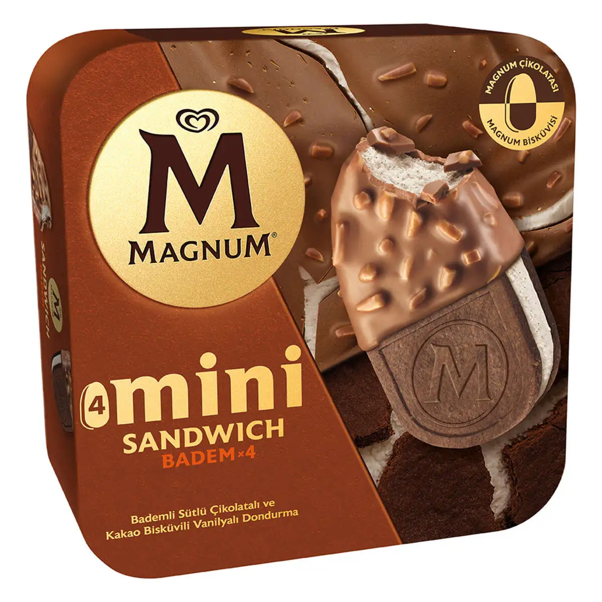 MAGNUM SANDWICH BADEM MINI 4X400ML