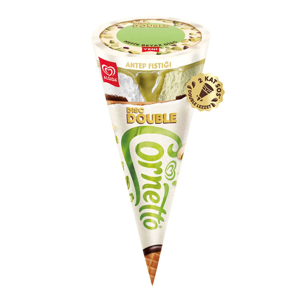 CORNETTO DISC DOUBLE ANTEP FISTIGI 24X130ML