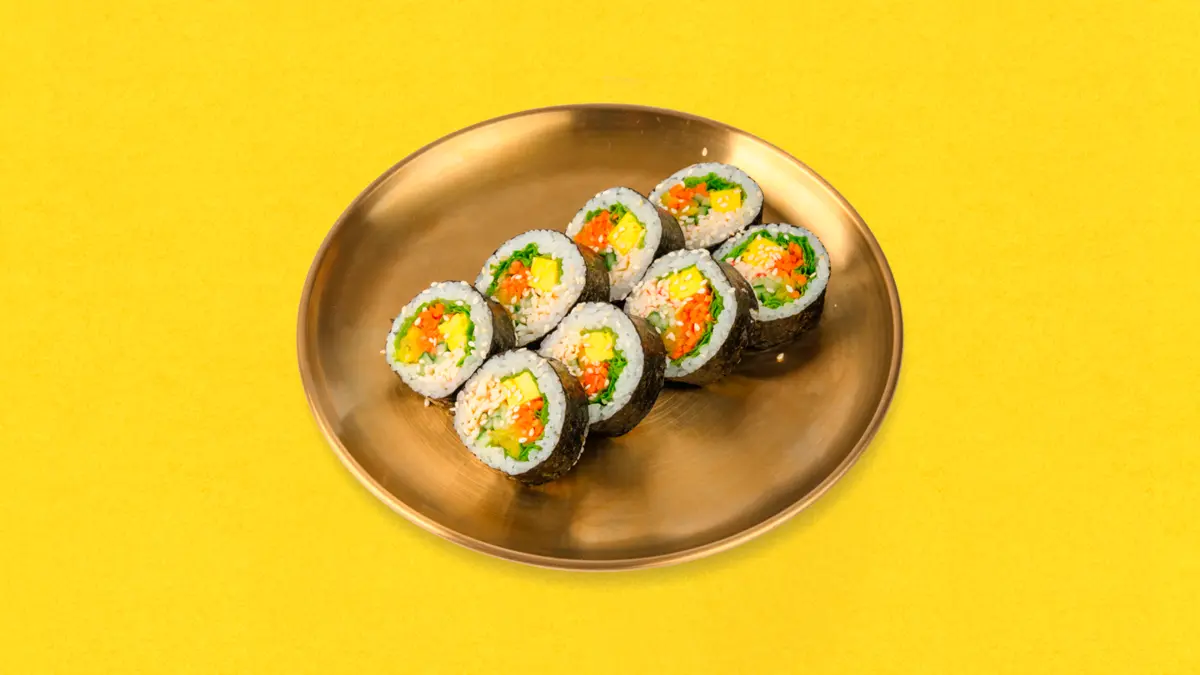 Кимпаб с крабом 