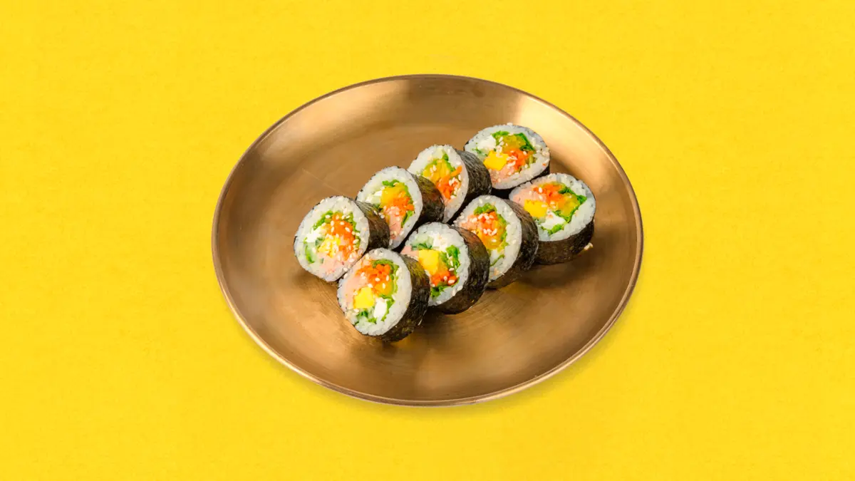 Кимпаб с консервированным тунцом