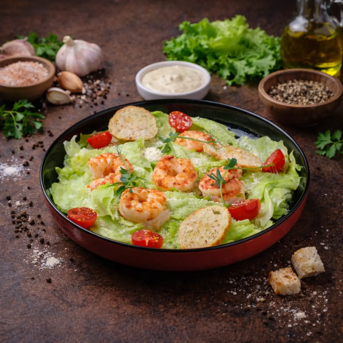 Цезарь с креветками
