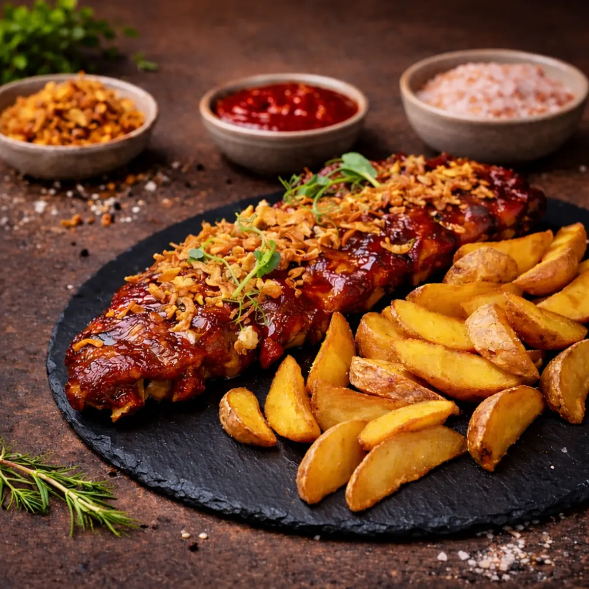 Свиные ребрышки BBQ