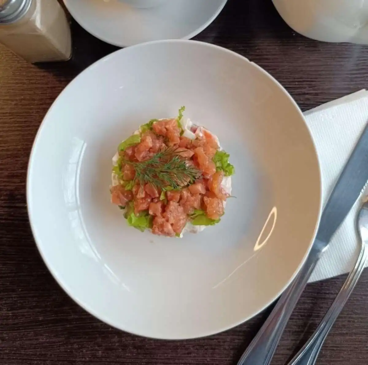 Салат с горбушей