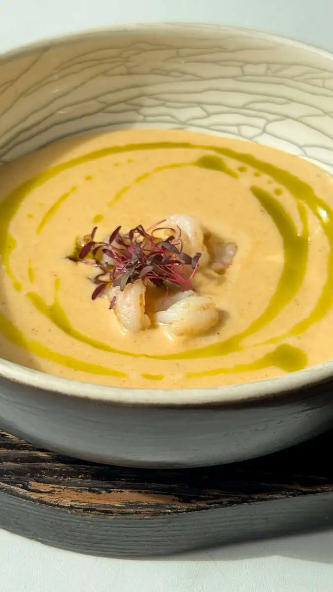 БЛ Сырный суп с креветками и кукурузой 250гр.