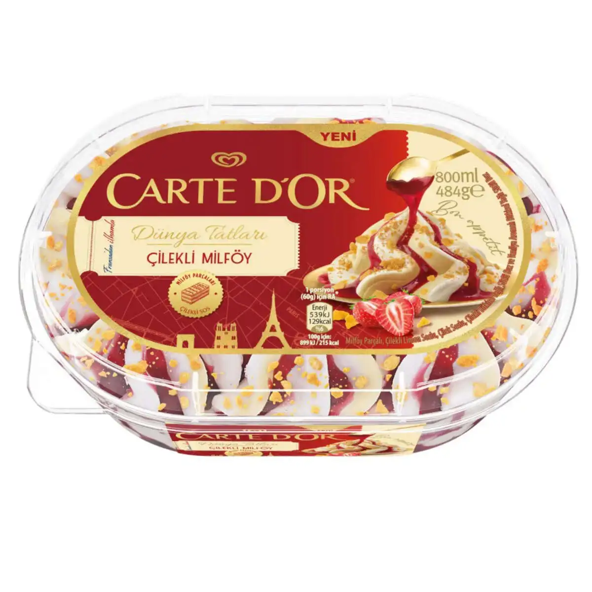 CARTE D'OR SEL CILEKLI (6X800ML)