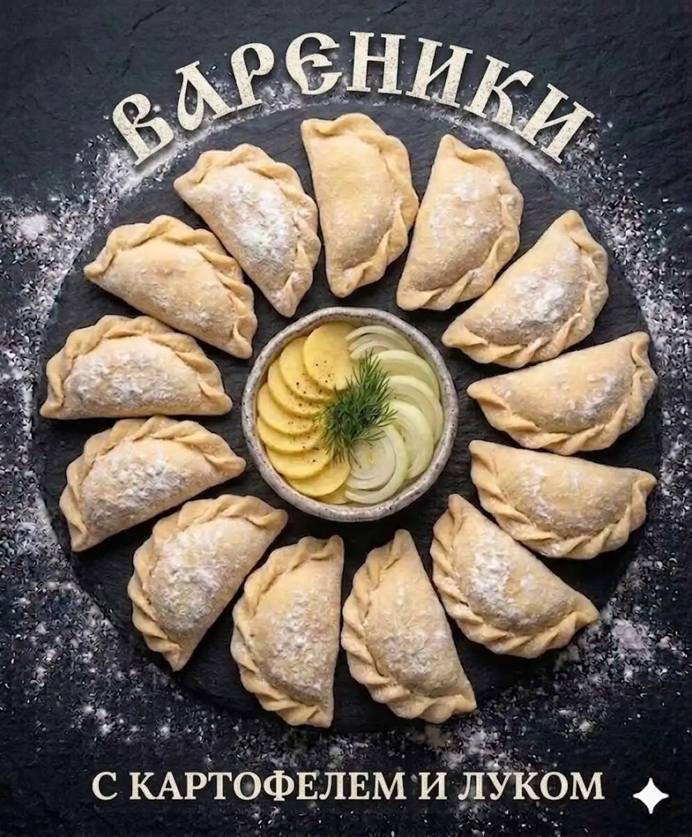 Вареники с картофелем  и  луком 0,5кг