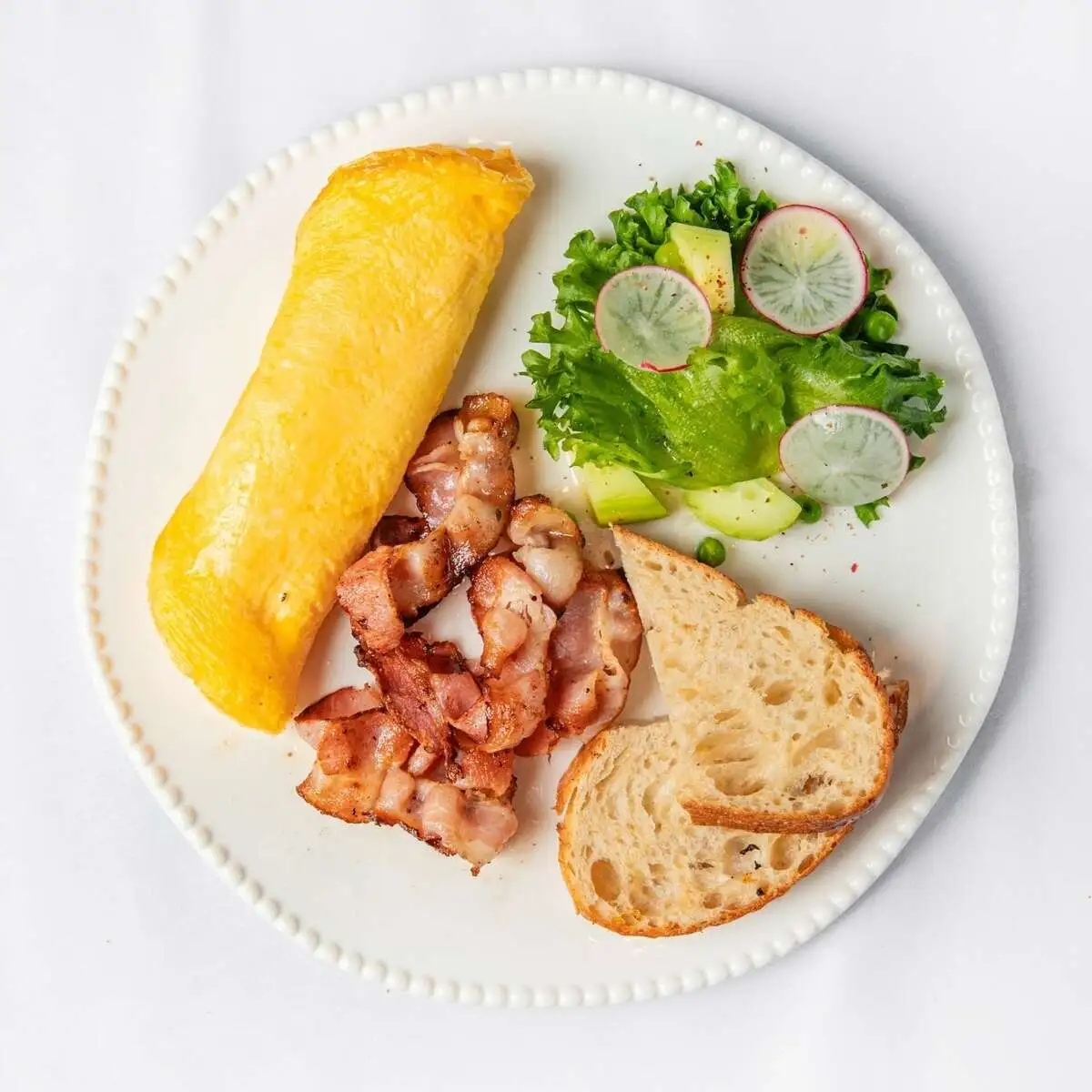 Омлет с беконом