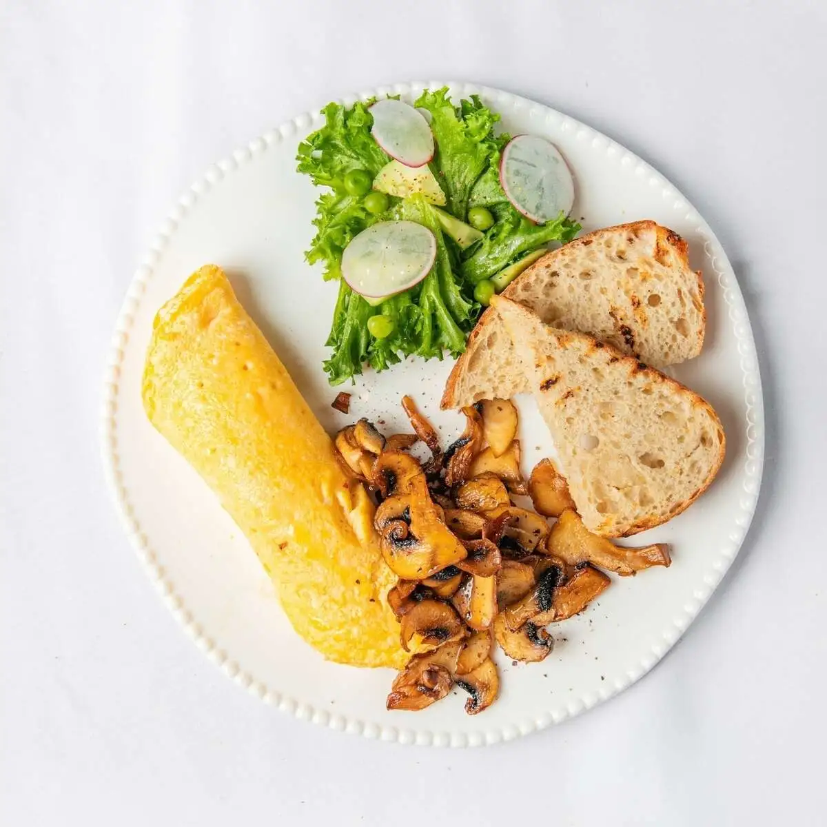 Омлет с шампиньонами