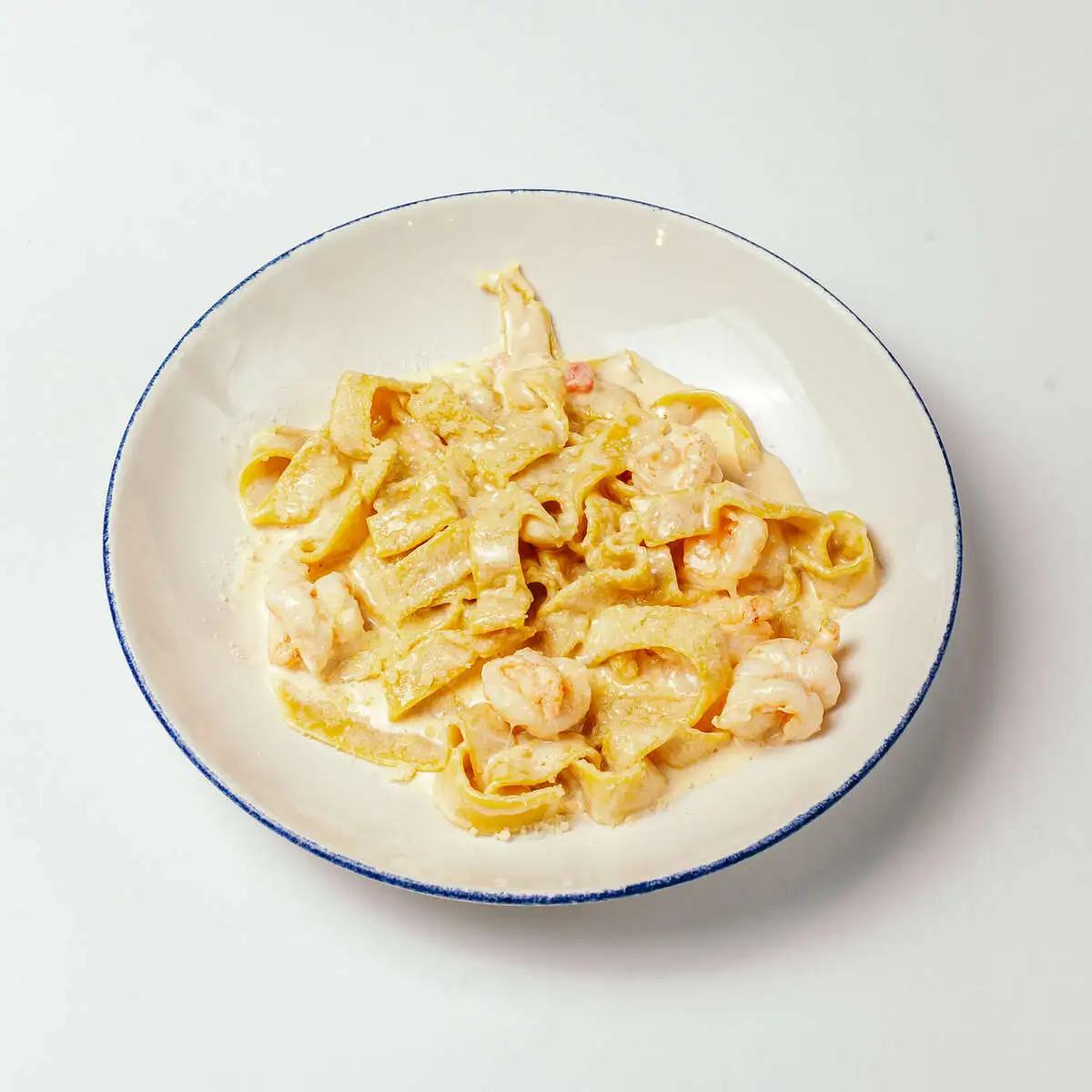 Паппарделле с креветками 