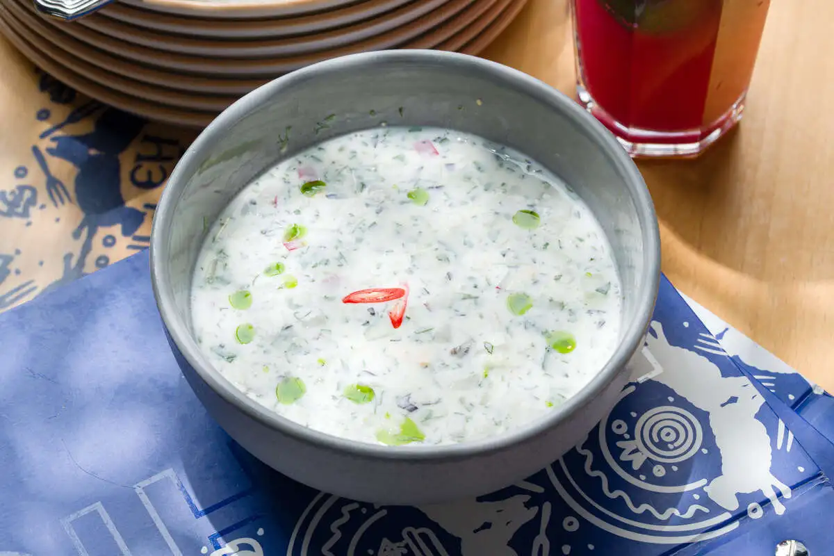 Окрошка на мацони