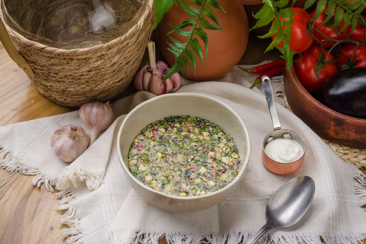 Окрошка на квасе