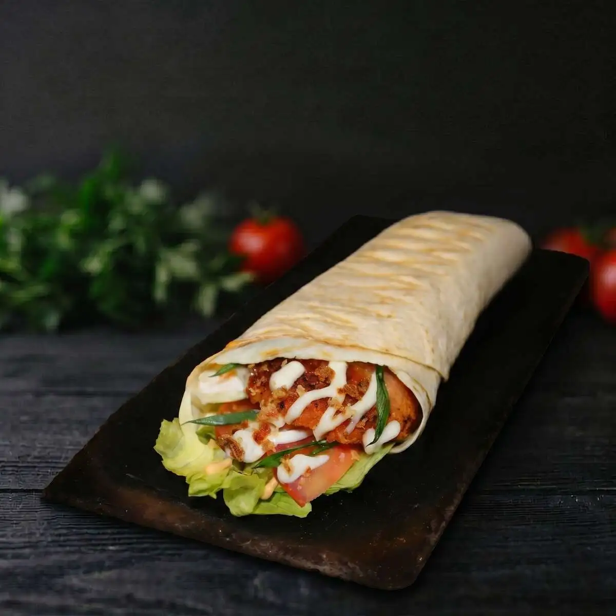 Фиш ролл в тортильи