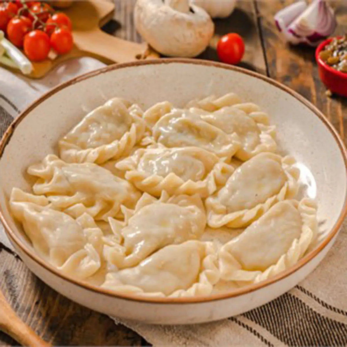 Вареники с картофелем и грибами